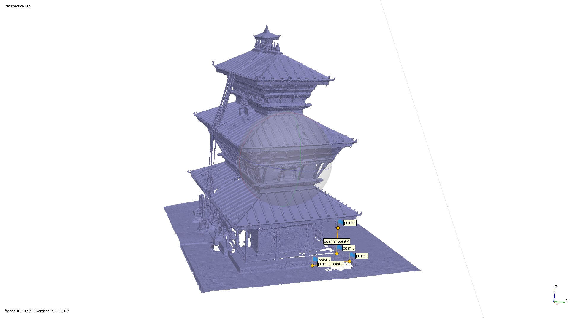 BaghBhairab Temple 3D Model View 2